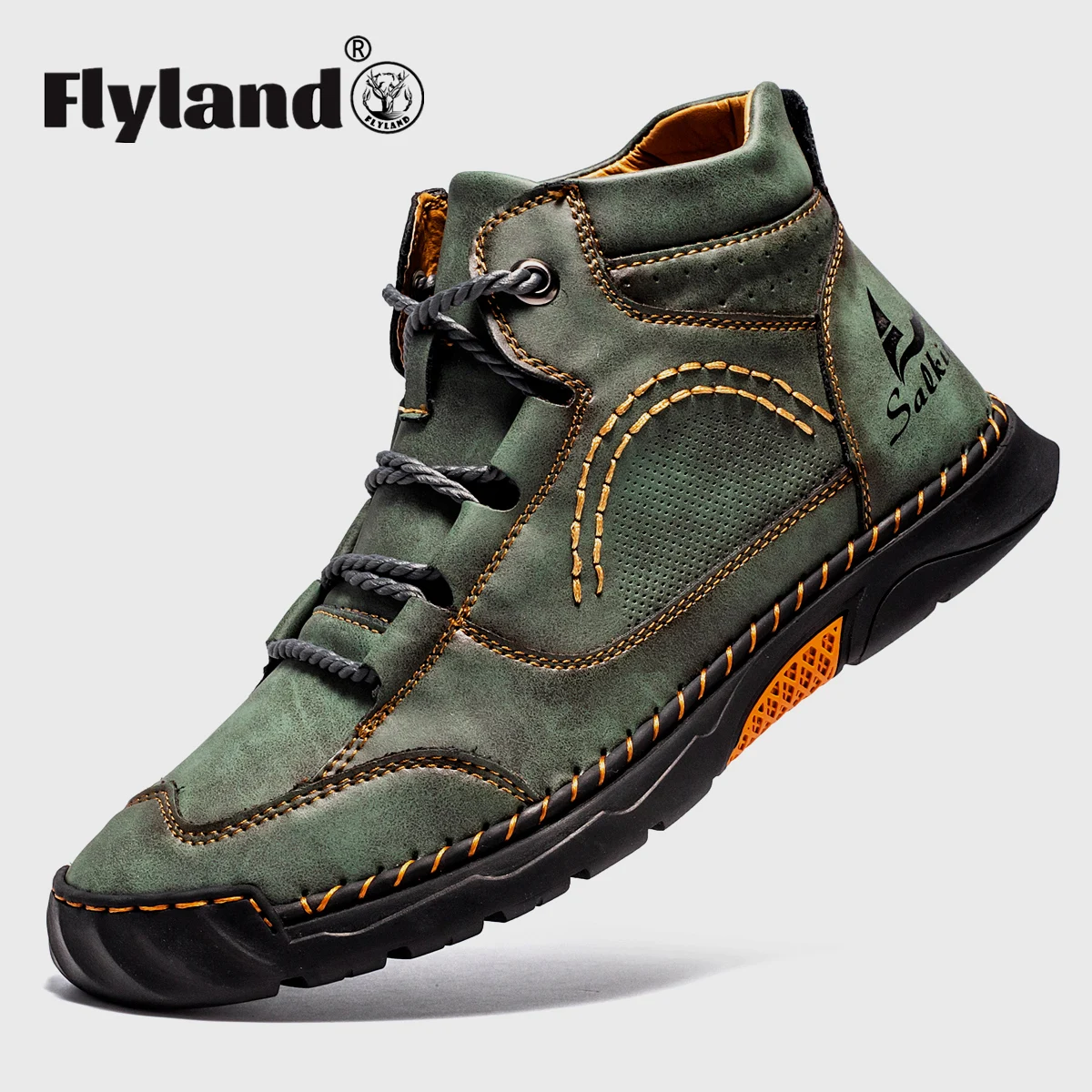 Flyland Herren stiefel neue klassische Retro Stiefeletten Herrenmode weiches Leder kurze Stiefel männlich britische Freizeit schuhe Gig Größe