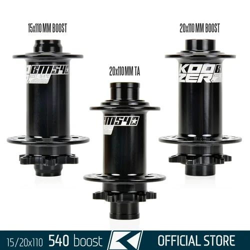 Koozer frente BM540 15x110 20x110mm Boost THRU TA 32 agujeros 6 pernos para Heavy Cross Country AM FR E-bike Down Hill MTB buje de bicicleta