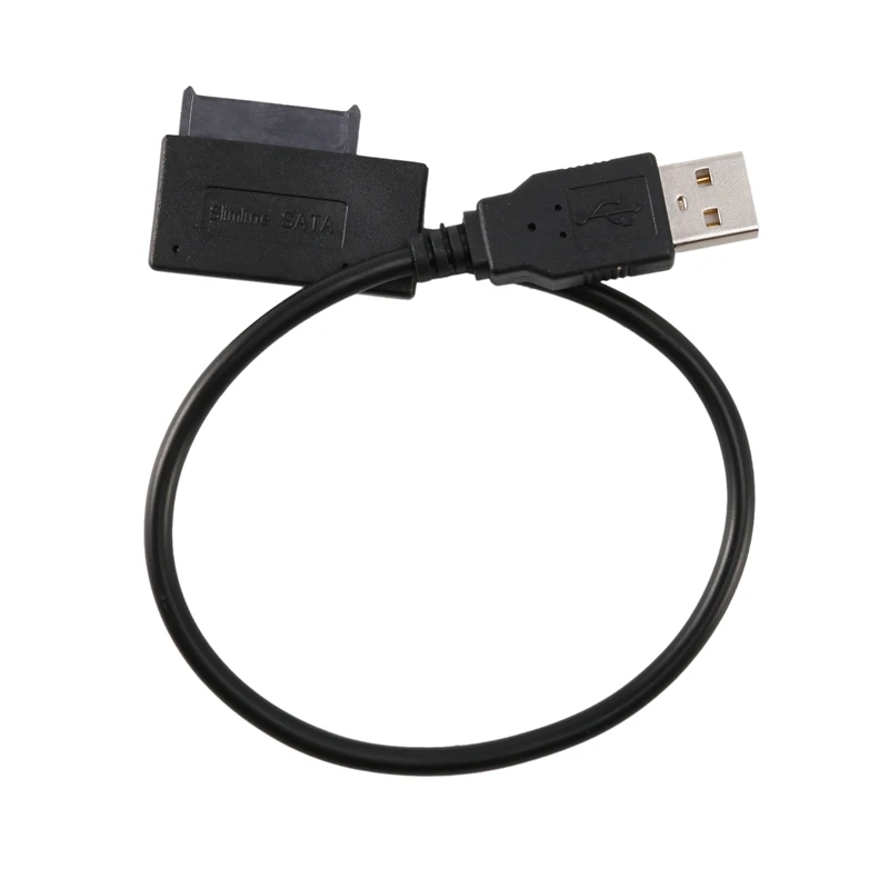 USB 2.0 to Mini Sata II 7+6 13Pin Adapter Converter Cable for Laptop CD/DVD ROM Slimline Drive