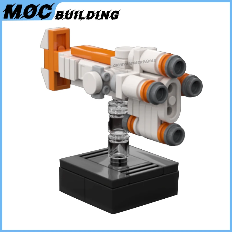 MOC Building Block Space Movie Series Micro Starfighter Spaceship Model DIY Assembly Bricks Creative Toy Collection Display Gift