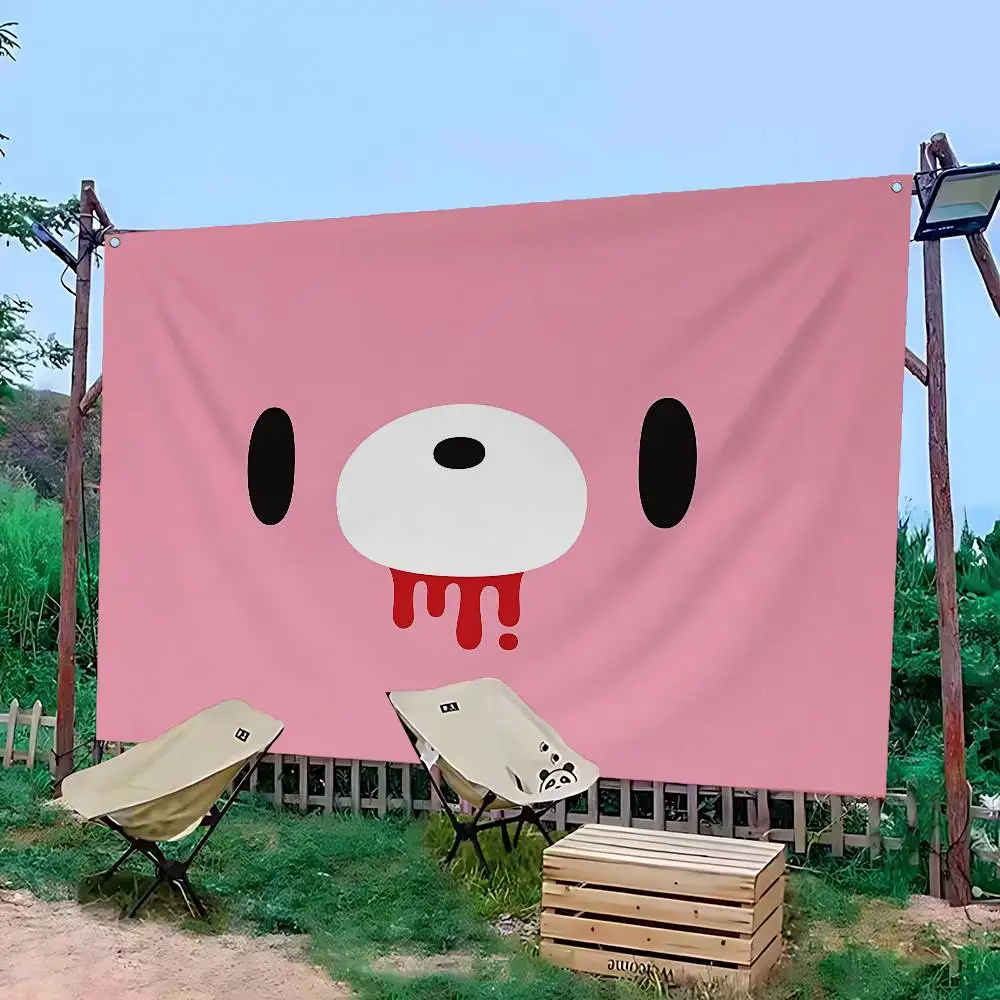 Popular Character G-Gloomy B-Bear Advanced Printing Commercial Advertising Flag Company Party Banner