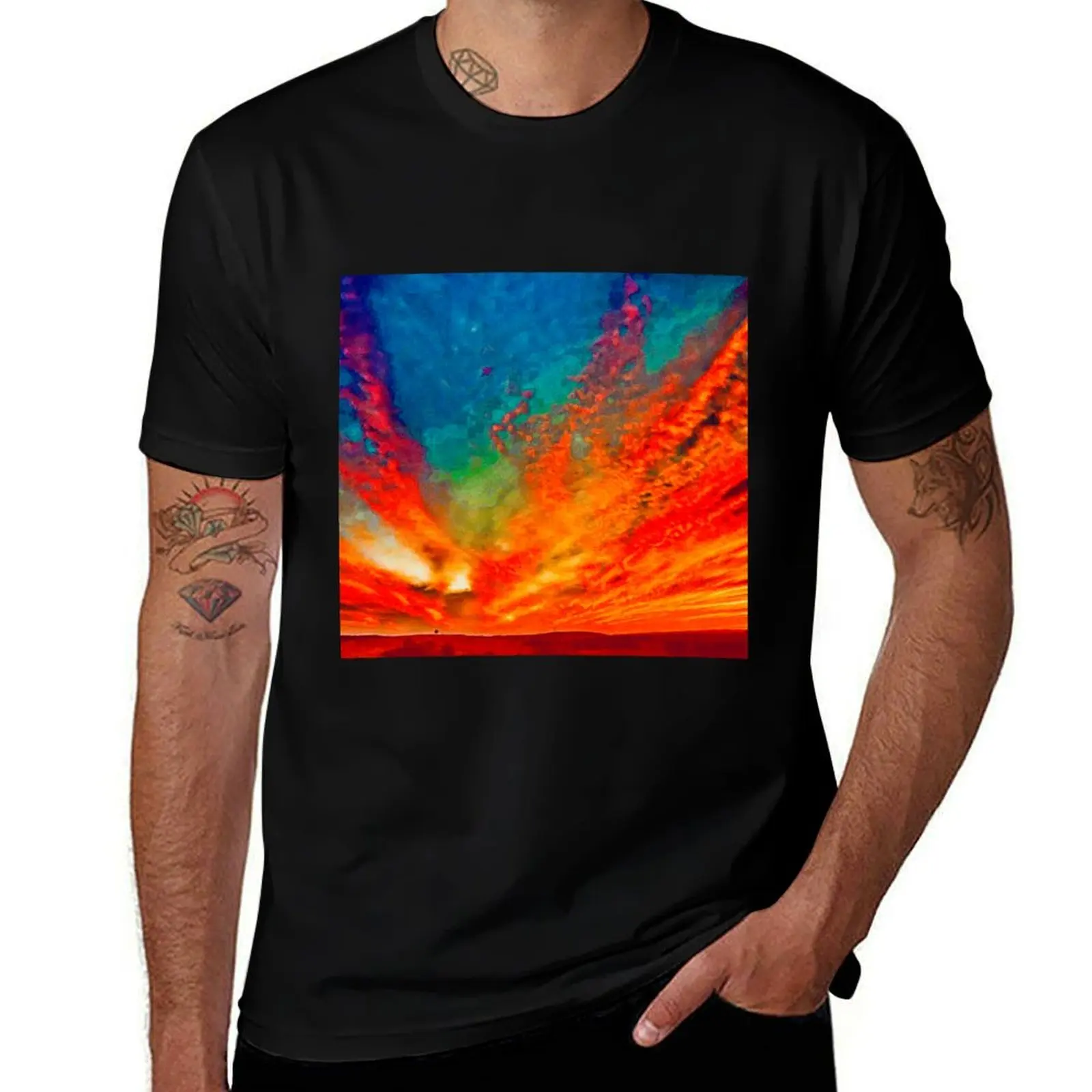 

Three Dragons and One Tree T-Shirt Street Fashion Casual Tee Shirt