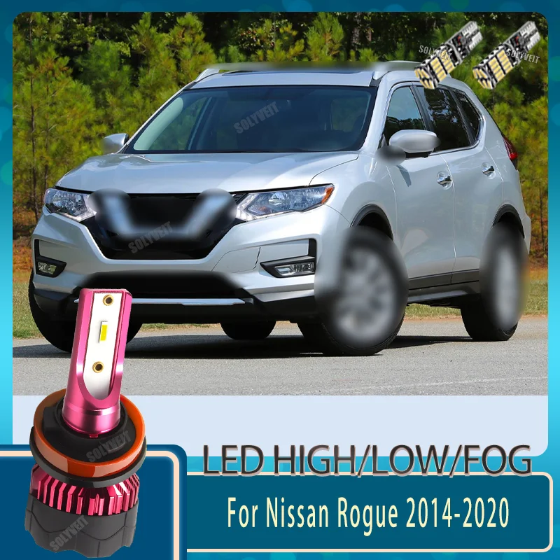 

Halogen Replacement H11/H9/H8 LED High Low Fog Beam Bulb Plug and Play For Nissan Rogue 2014 2015 2016 2017 2018 2019 2020