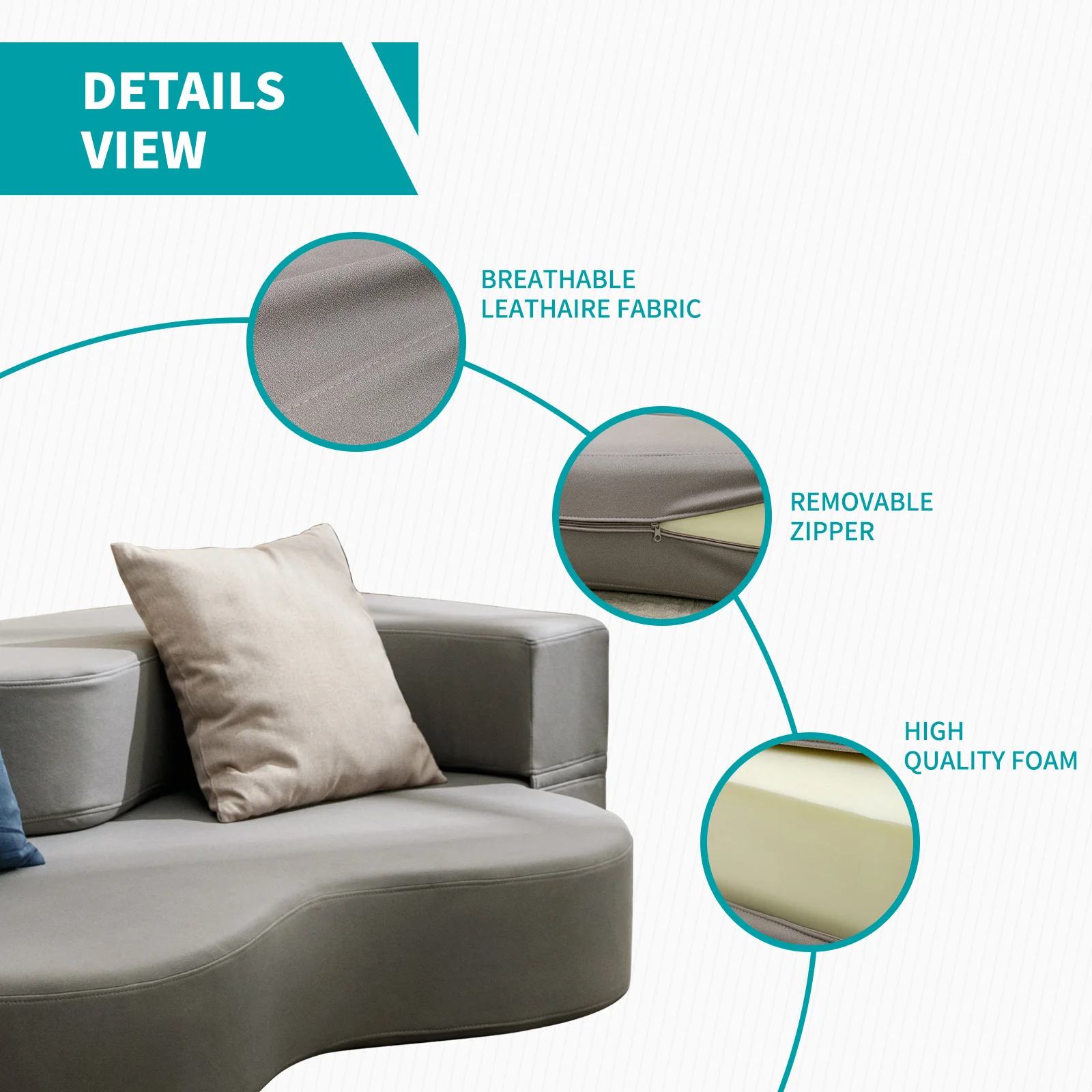 سرير أريكة قابل للطي بحجم كوين، أريكة فوتون مع جلد صناعي، سرير أريكة قابل للتحويل مع رغوة الذاكرة، أرضية قابلة للطي C #5