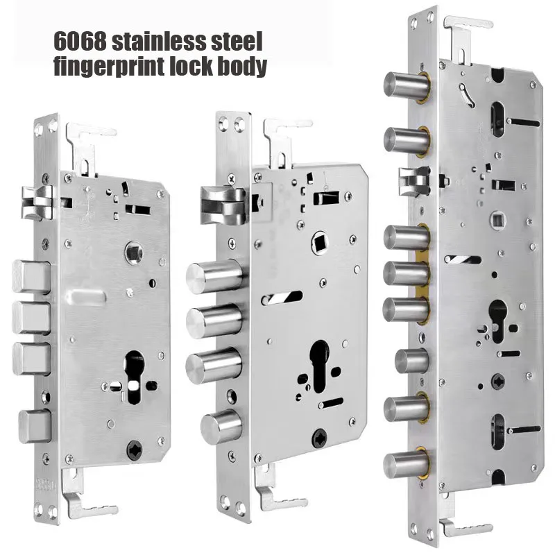 Stainless Steel Security Door Lock Body Smart Fingerprint Lock Body For Anti-theft And 6068 Fingerprint Lock Body Accessories