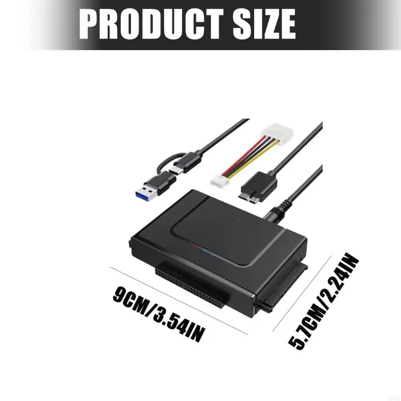 Adaptor Transfer Data Cepat C90F untuk IDE Modern Drive melalui USB3.0
