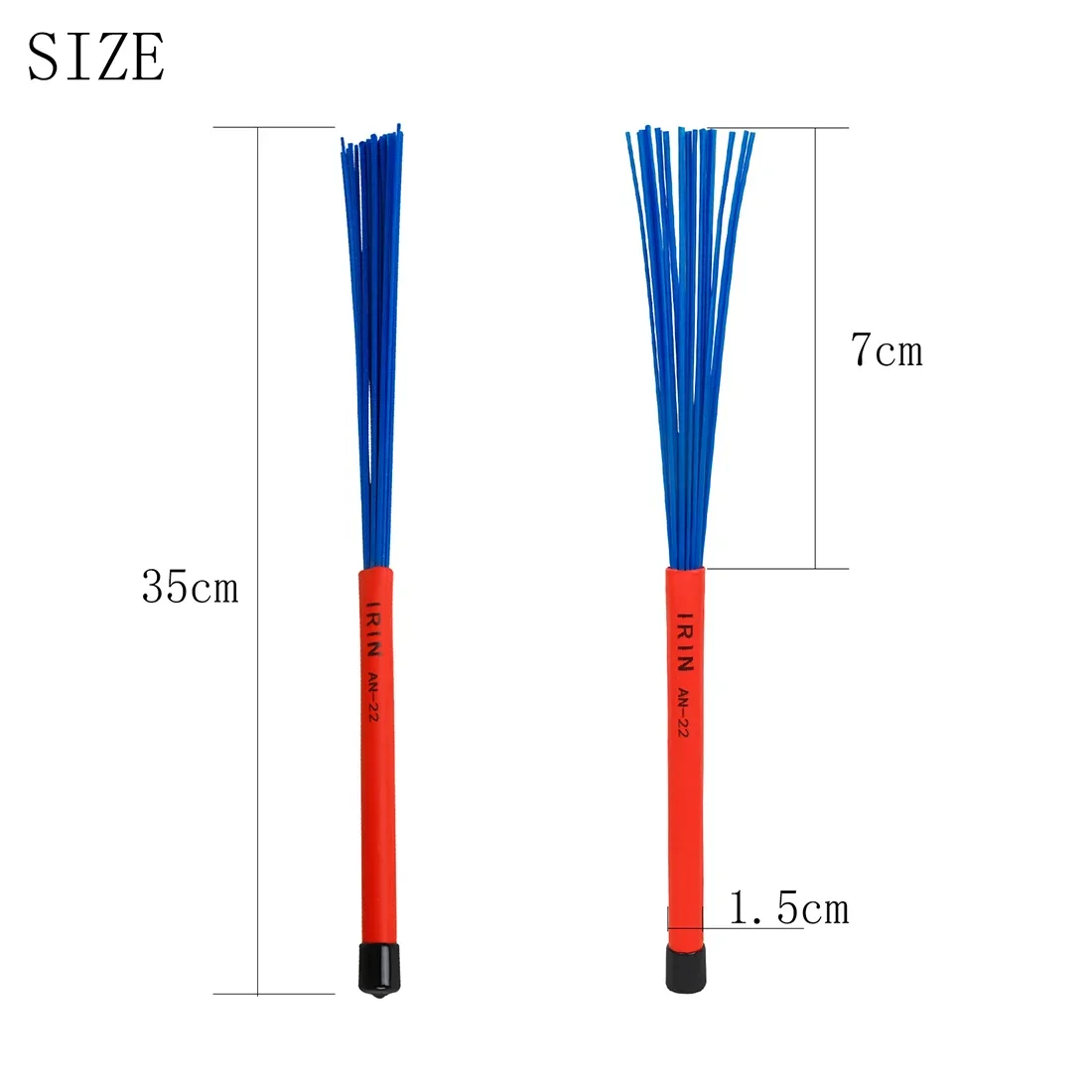 IRIN IN-22 Frosted Drum Brush Retractable Colorful Nylon Cajon Drum Brush Professional Percussion Instrument Parts Accessories