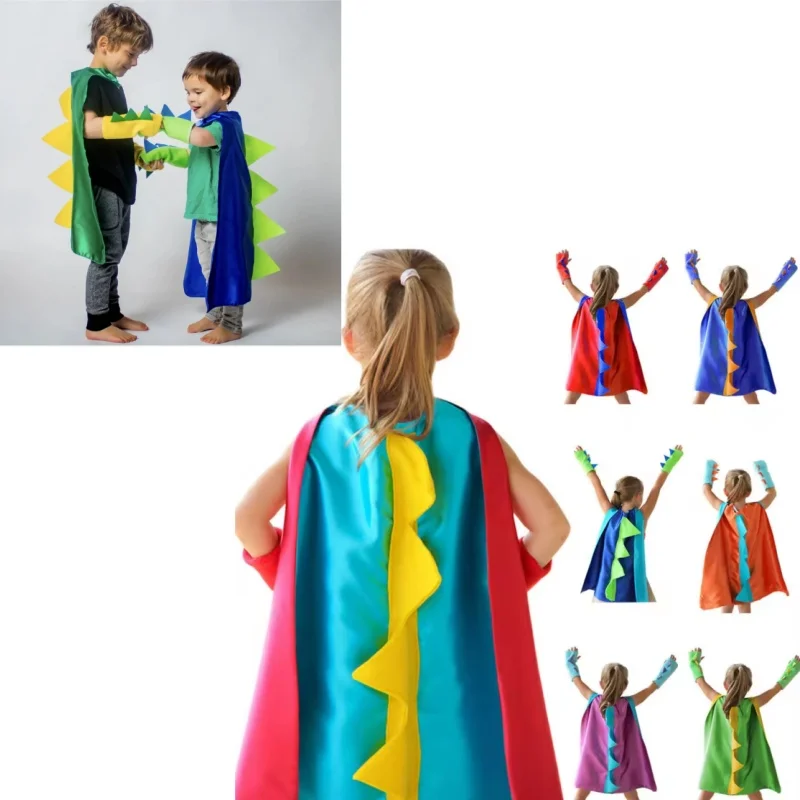 

Накидка динозавра на Хэллоуин, детский костюм для выступления, детский костюм на день рождения для детей, реквизит для косплея на Хэллоуин, подарок на день рождения, костюмы