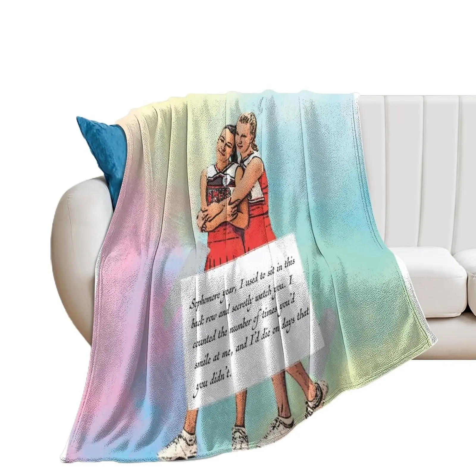 

Glee Brittana Watercolour Throw Blanket Sleeping Bag Luxury Throw Blankets