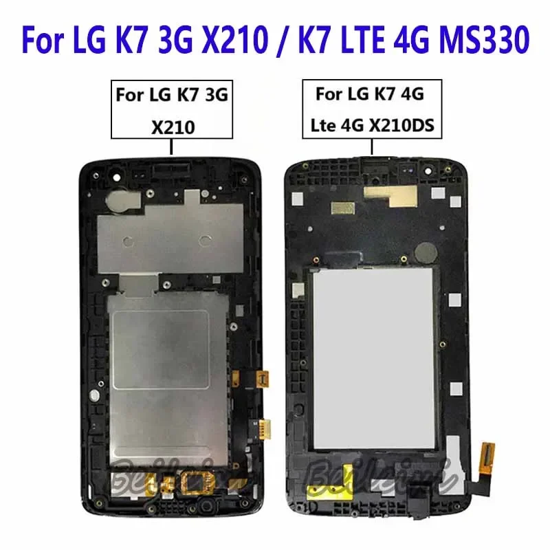 For LG K7 3G X210 LCD Display Touch Screen Digitizer Assembly For LG K7 4G MS330 X210DS AS330 K332 K330 L51AL L52VL LS675