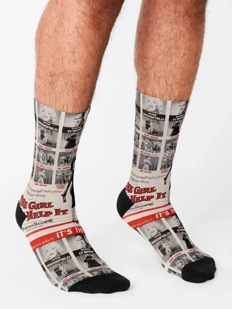 The Girl Can't Help it JAYNE MANSFIELD Fats Domino Little Richard Gene Vincent Socks gifts kids gym Boy Socks Women's