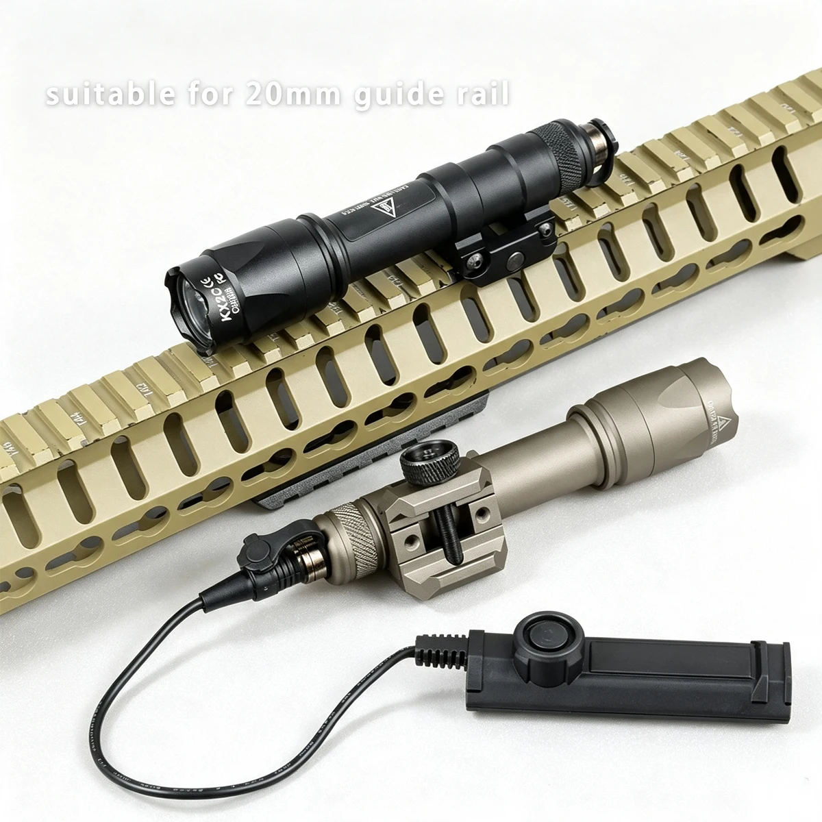 Tactical Surefire M600 M300 Airsoft Powerful Flashlight Dual Pressure Switch AR15 20mm Rail Hunting LED M600C Lamp Scout Lights view 3