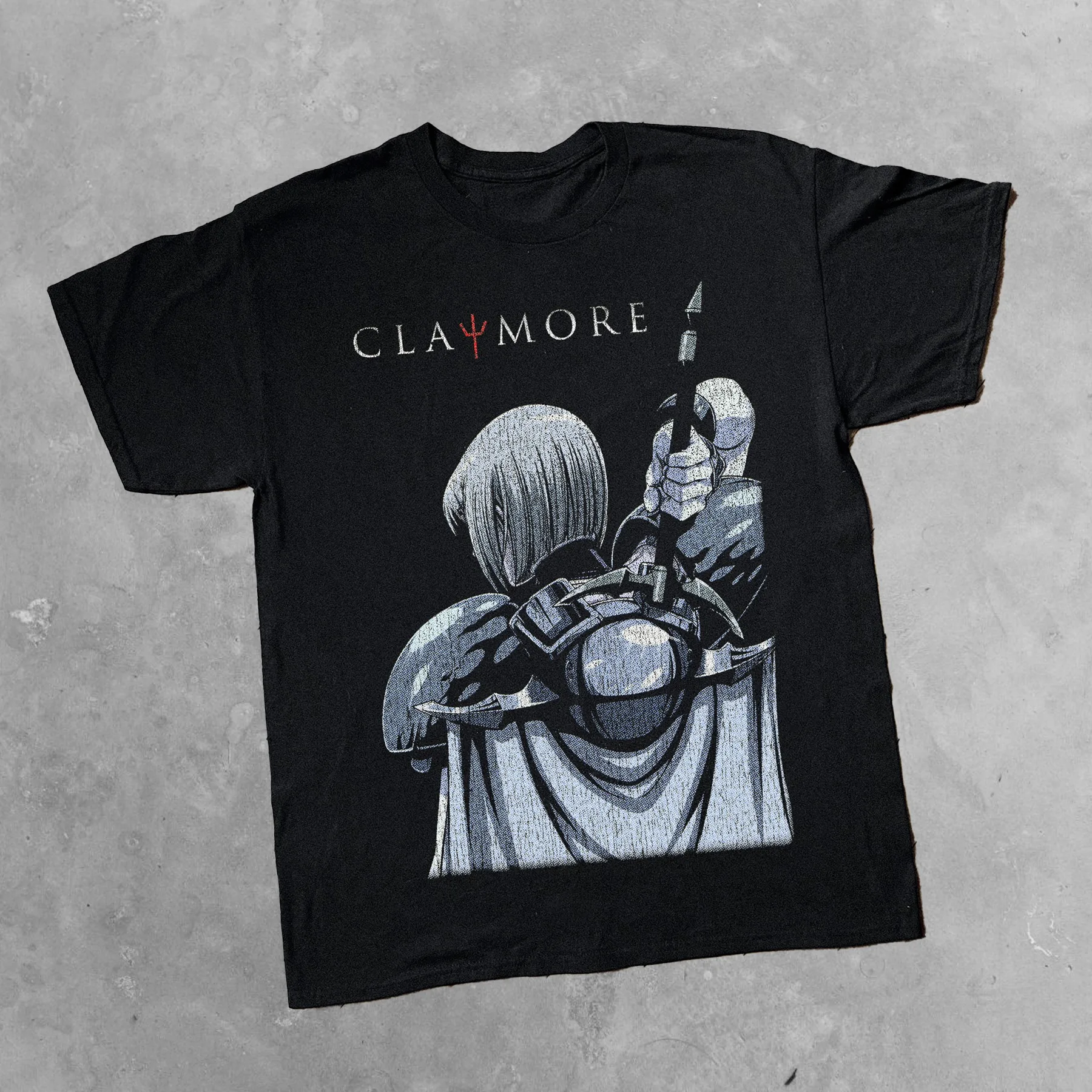 Claymore Anime Warrior Grafik-T-Shirt aus Baumwolle für Herren und Damen, Vintage Streetwear – Detail 2