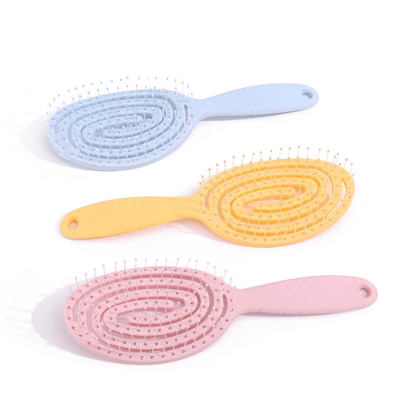 Oval Hollow Ventilated Comb Anti-static Massage Scalp Beauty Smoothing Hair Styling Tools For Children Baby Accessories