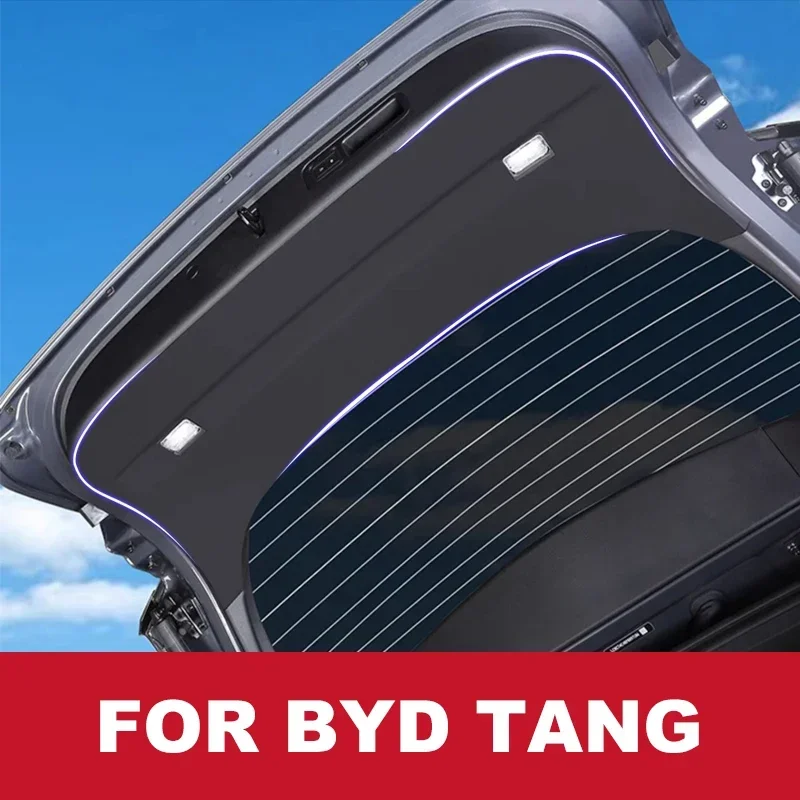 

Защита багажника для Byd Tang Ev/Dmi 2022 2023, Модифицированная защита багажника, внутренняя отделка багажника, защита задней двери, аксессуары для интерьера