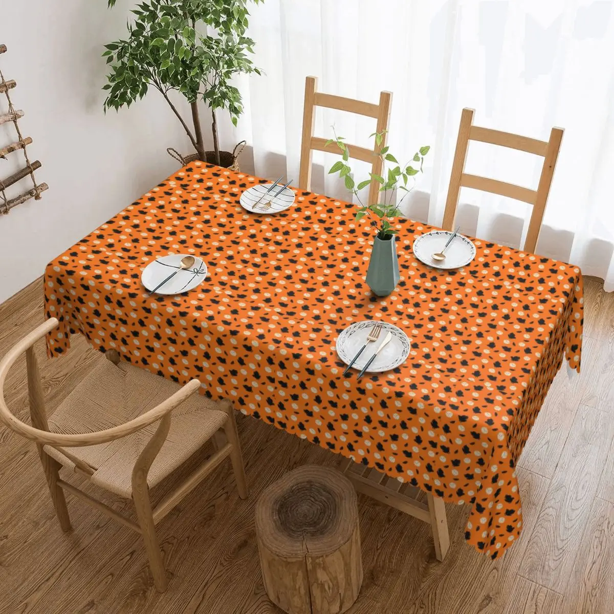 Haikyuu Karasuno Volley Crows Custom Rectangular Tablecloth Oilproof Table Cover for Dining Events Table Cloth