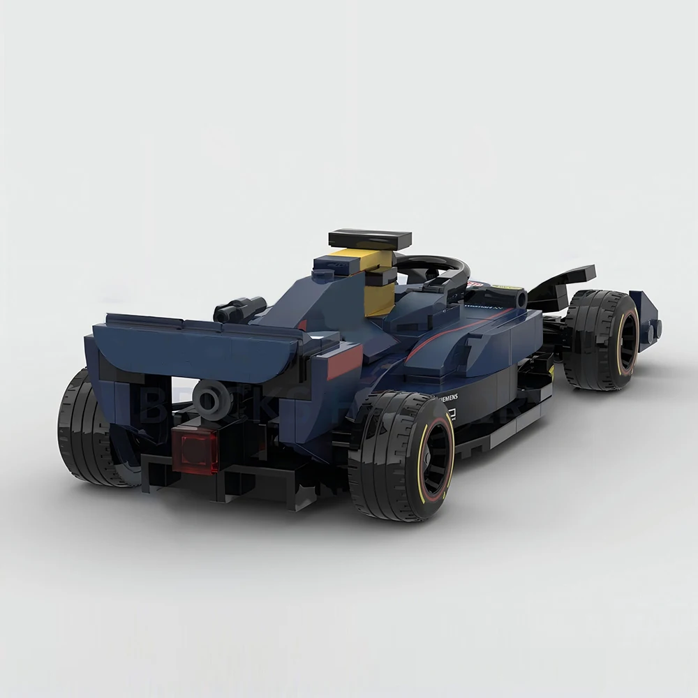 Nova velocidade do campeonato RB18 da série MOC Racing 2022 ​ ​ Conjunto de modelo de carro DIY blocos de construção montagem brinquedos crianças meninos conjunto de presente