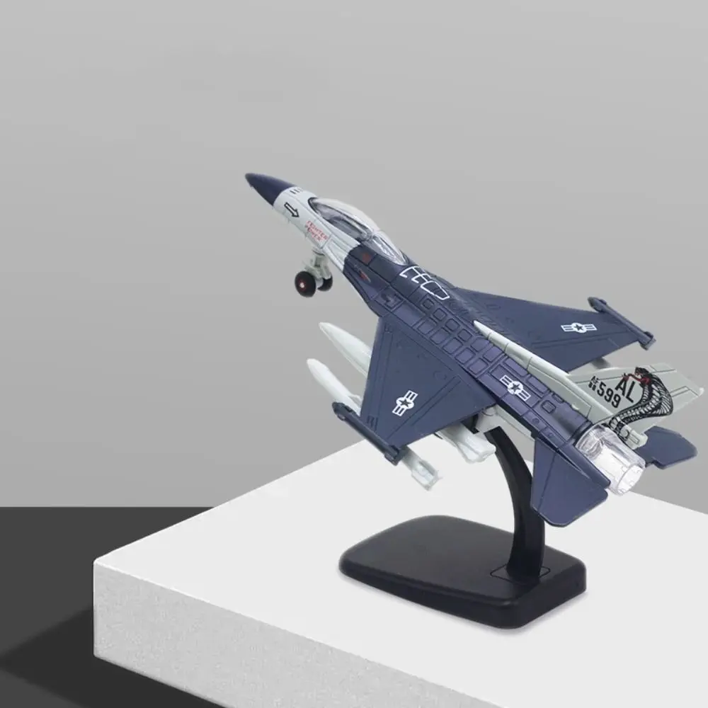 Diecast gevechtsvliegtuigen speelgoed Pullback & Go F16 F22 F35 Aviao vliegtuigmodel simulatie met licht geluid jet vliegtuig speelgoed jongen cadeau