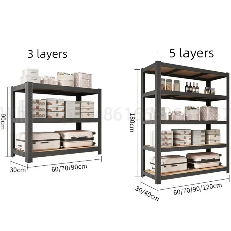 Flying Jerry Garage Storage Shelves 5-Tier Steel Shelving Unit 2920LBS Heavy Adjustable Boltless Plug-In Organizer Rack view 3