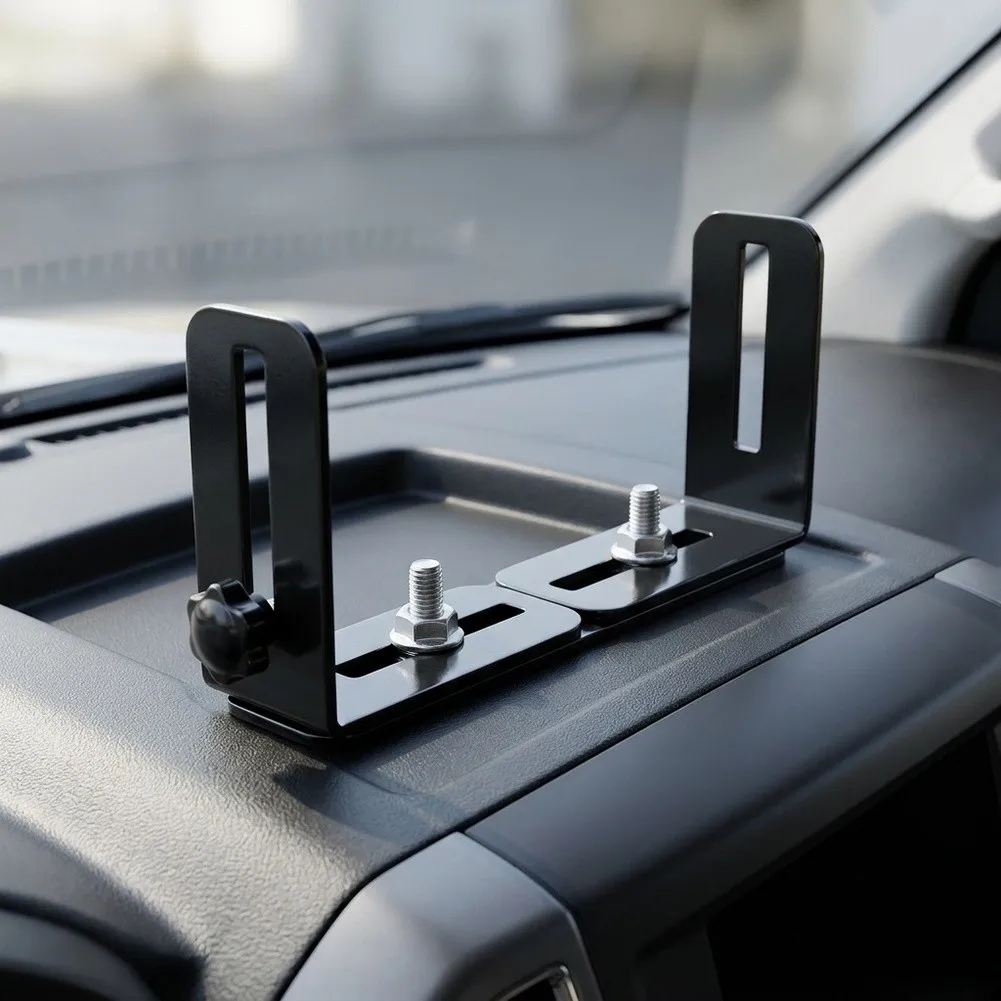 for cb Radios 6 To 10 Inch for cb for Radio Mount Bracket Black for cb Radio Mounting Bracket Mount Elongated Installation Slot