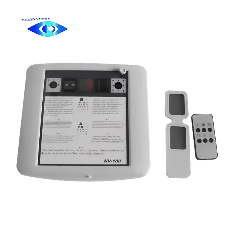 Near Visual Acuity Chart Ophthalmologic Examination NV-100 LED Multi Function Near Vision Tester