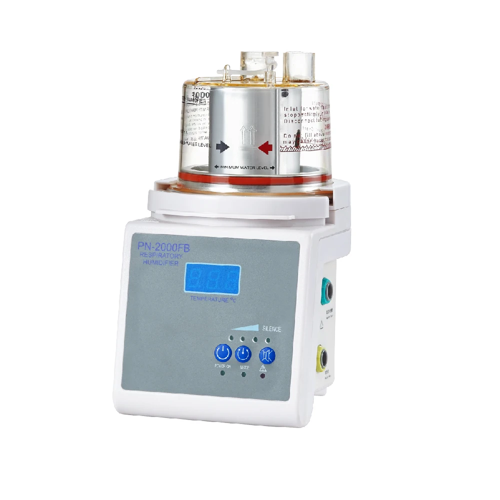 

Heated respiratory humidifier for medical ICU breathing machine machine