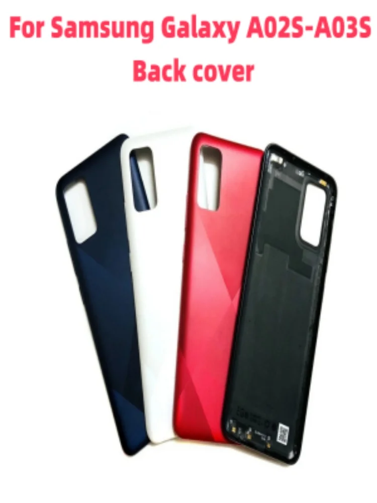 Back cover For Samsung Galaxy A02S-A03S Glass Panel Rear Door Battery Housing Case Adhesive Replacement