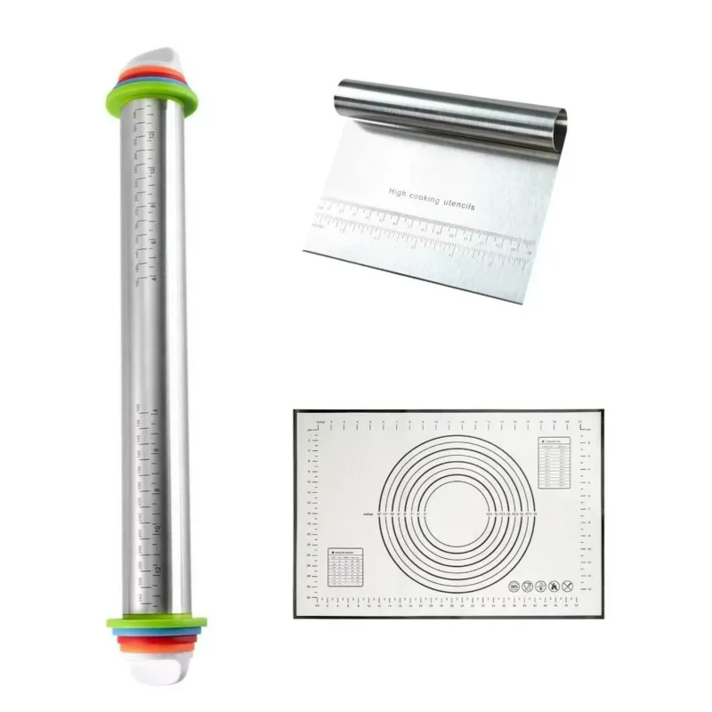 

Многоцелевой сепаратор для торта, хлеба, весы, нож, скребок для теста из нержавеющей стали, резак для пиццы, измельчитель, скалка, кондитерский коврик