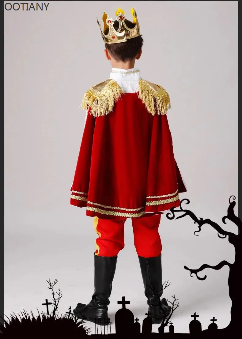 Halloween Prince Charming Cosplay Costume Fairy Tales Prince Role Play Performance Outfits Fantasia European Royalty Fancy Dress