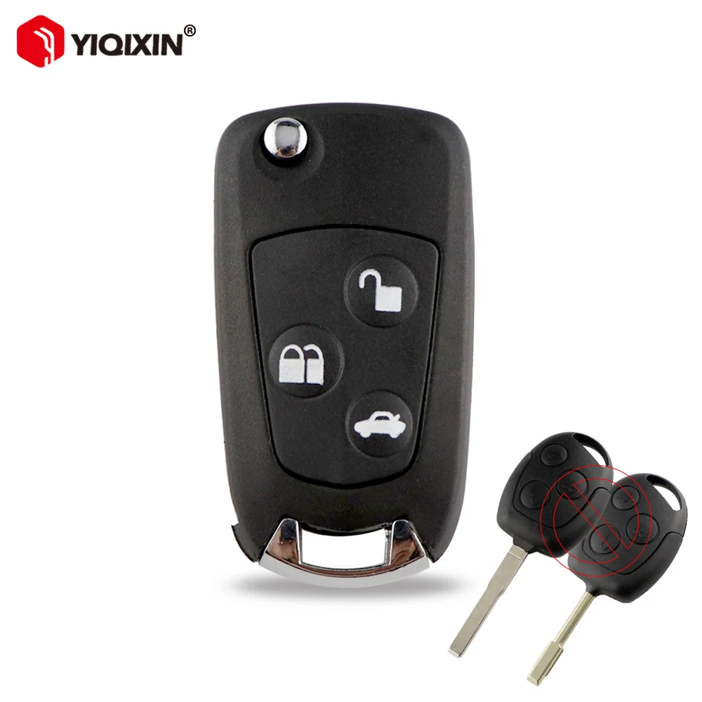 

3 Button Modified Folding Remote Car Key For Ford Focus Mondeo Fiesta Fusion Mondeo Fiesta Transit Galaxy C-Max FO21 HU101 Blade