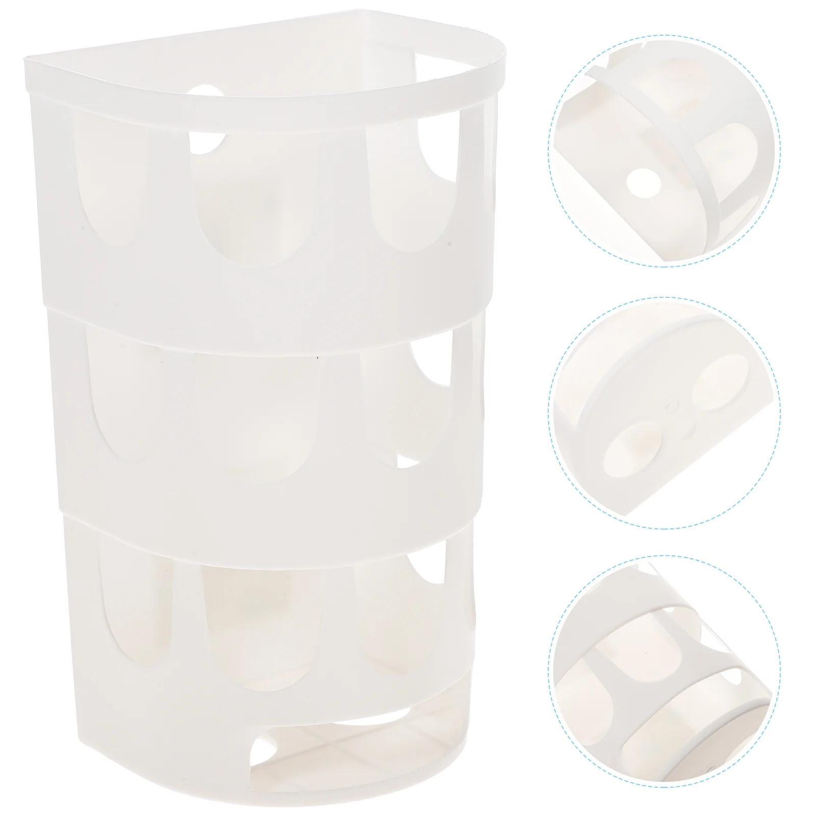 

Storage Rack Plastic Bag Dispenser Large Holes Holder Multiple-hole Trash Organizer Shelves Bags