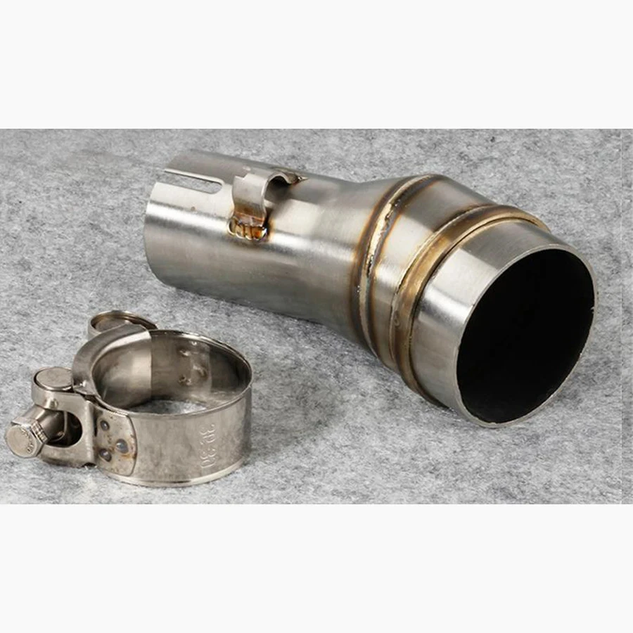 Slip On GP Motorrad Auspuffrohr Konverter Stecker Schnittstelle Schweißstecker Adapter Schalldämpfer Verbindungsrohr 50,5 mm bis 35,5 mm