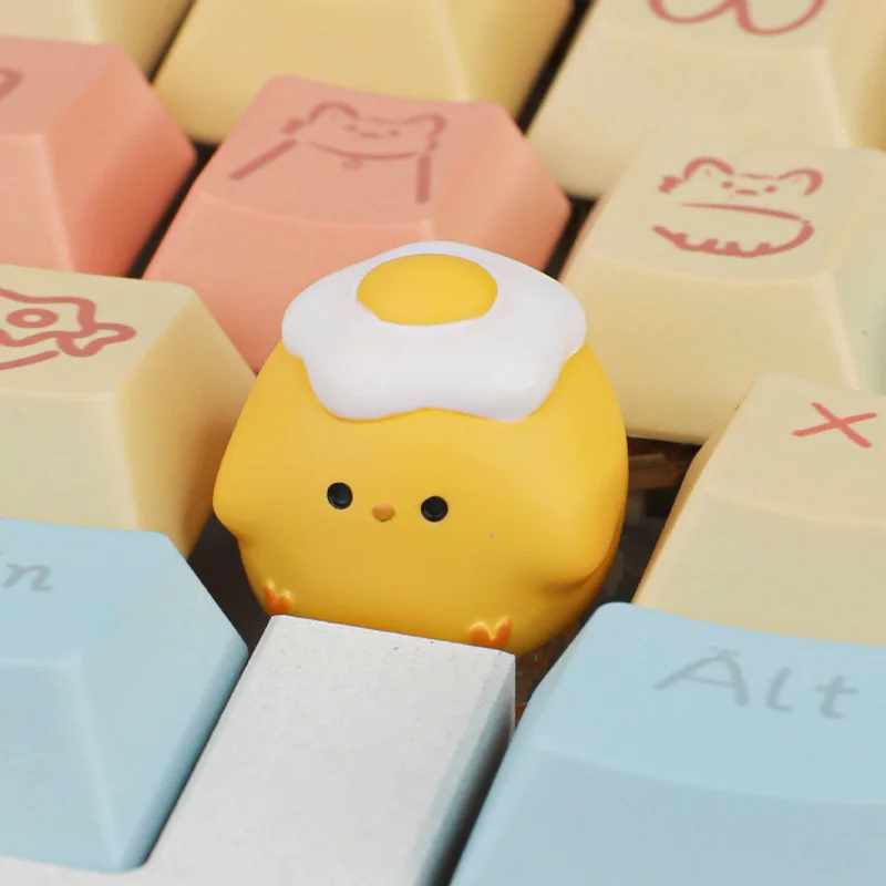 

Cartoon Cute Chicken Keycaps Customized Single ESC Game Mechanical Keyboard Accessories Personalized Gift Keycaps