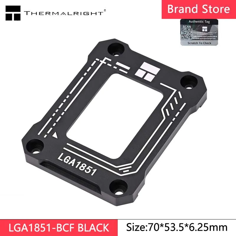 

Thermalright LGA 1851-BCF Черный изогнутый корректирующий крепеж для установки процессора платформы LGA1851 Фиксированный кронштейн