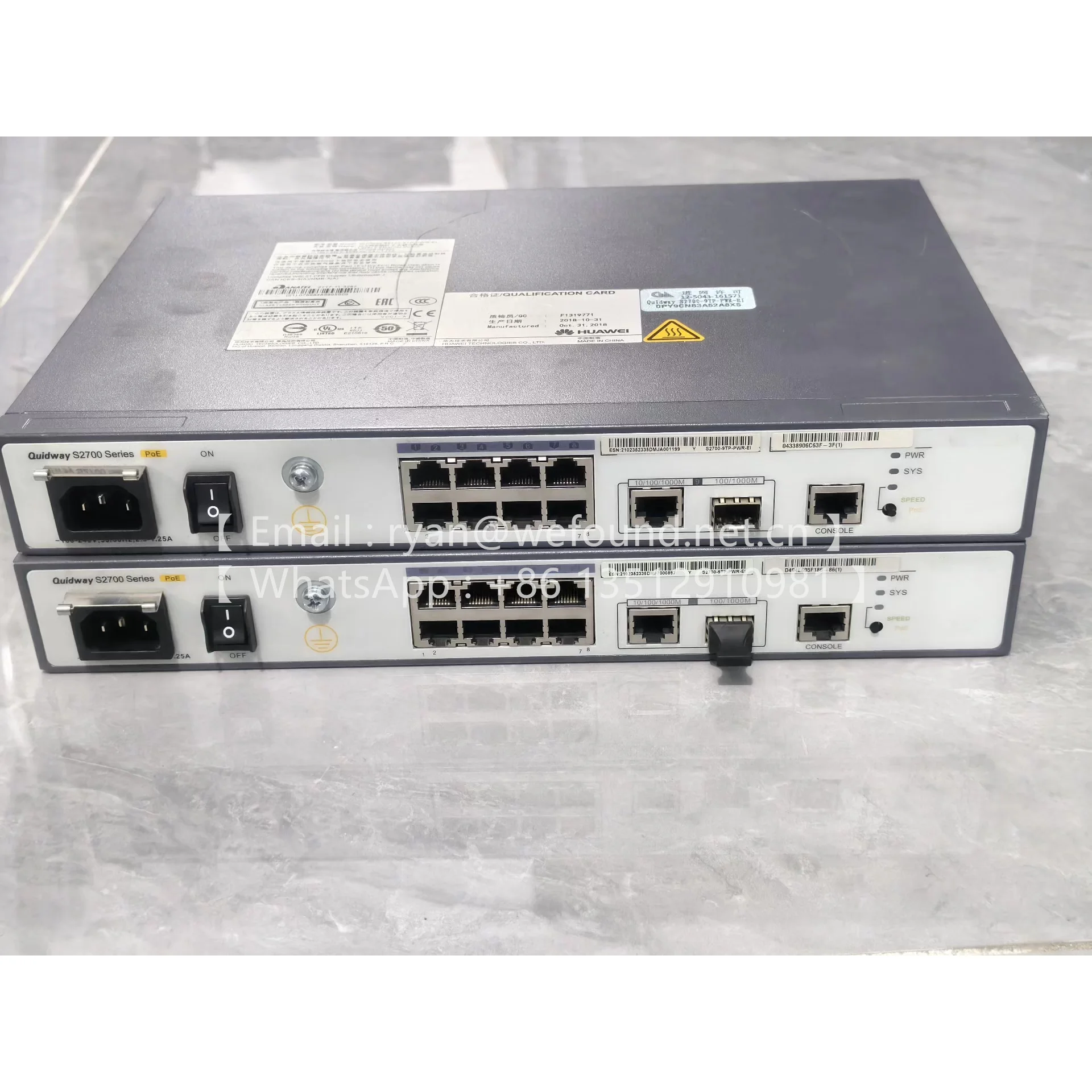 S2700-9TP-PWR-EI  02352335  S2700 Series Campus Switch