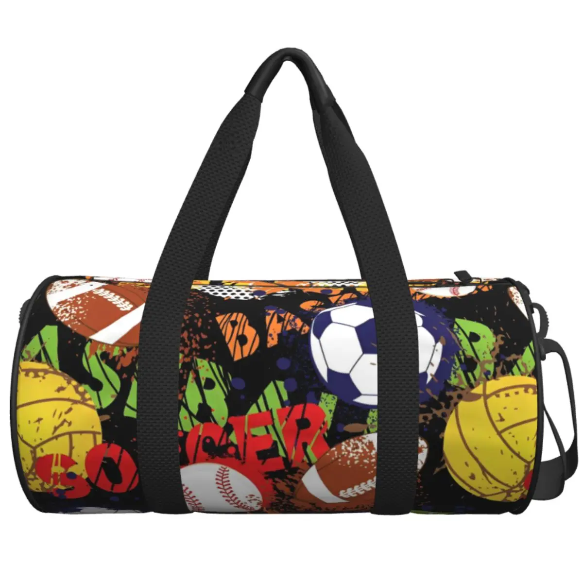

Футбольные мячи, волейбольные спортивные сумки, большая вместительная спортивная сумка, Оксфордская мужская сумка с принтом, тренировочная милая сумка для фитнеса