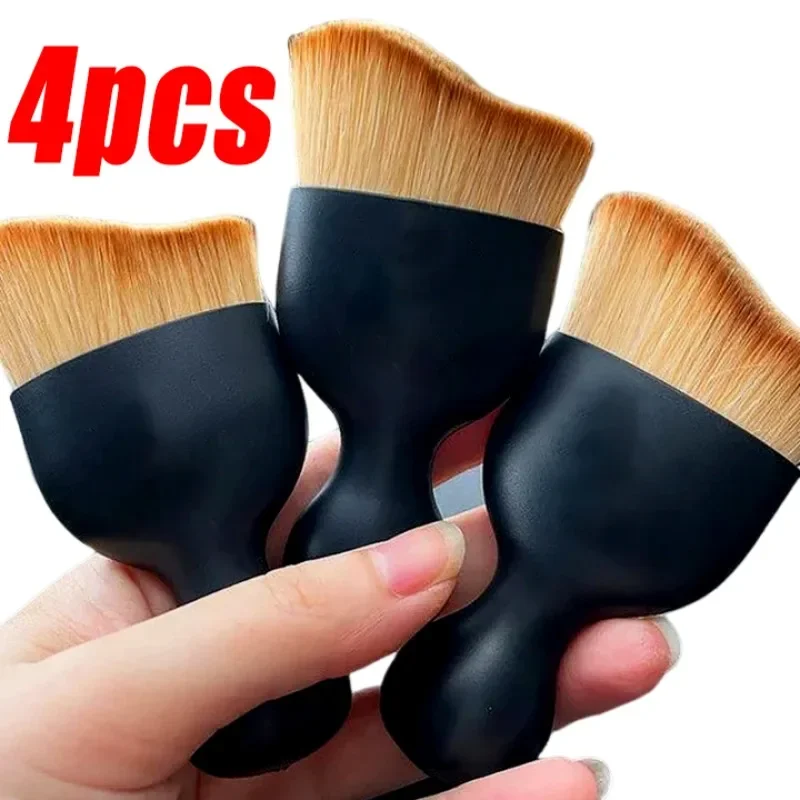 

4/1pcs Car Interior Dust Sweeping Soft Brushes With Cover Car Conditioner Air Outlet Center Console Detailing Cleaning Brush