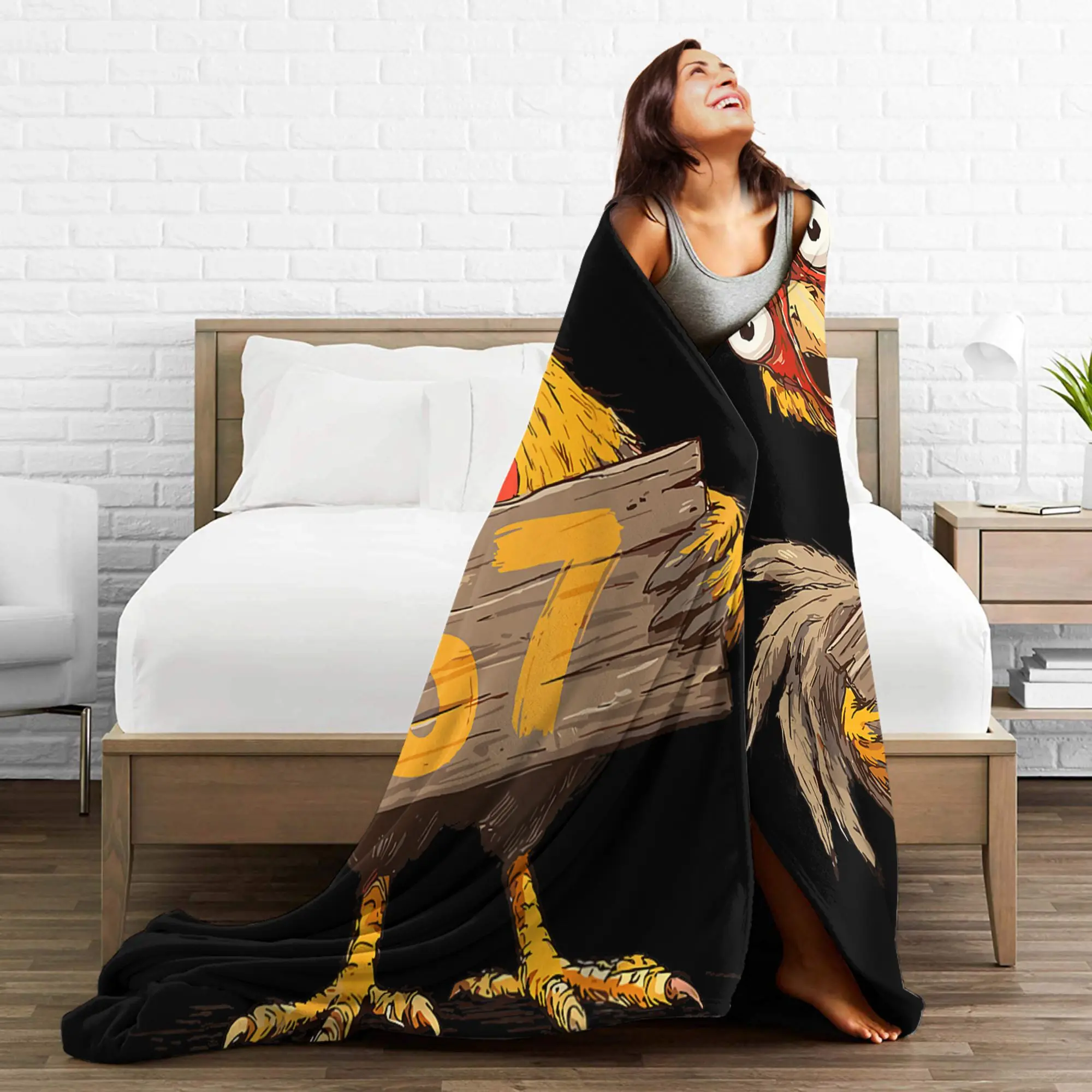 ستة سبعة 6 7 الدجاج الإيطالي Brainrot 67 ألعاب ميمي بطانية لينة الدافئة رمي بطانية الربيع فتاة أريكة المنزل التخييم المفرش #4