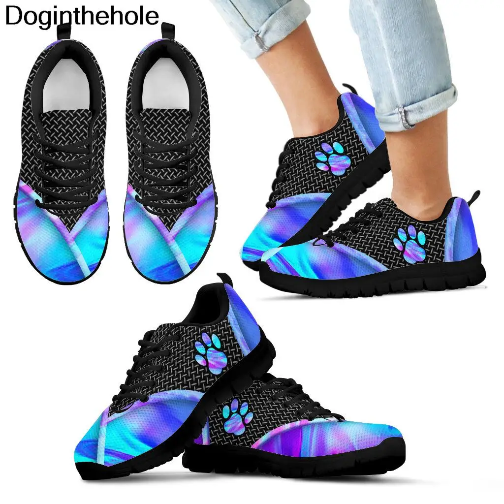 

Doginthehole Non-slip Flats for Girls Dog Paw Outdoor/Walking Cozy Sneaker Shoes Summer Casual Tenis Light Sapatilha Feminina