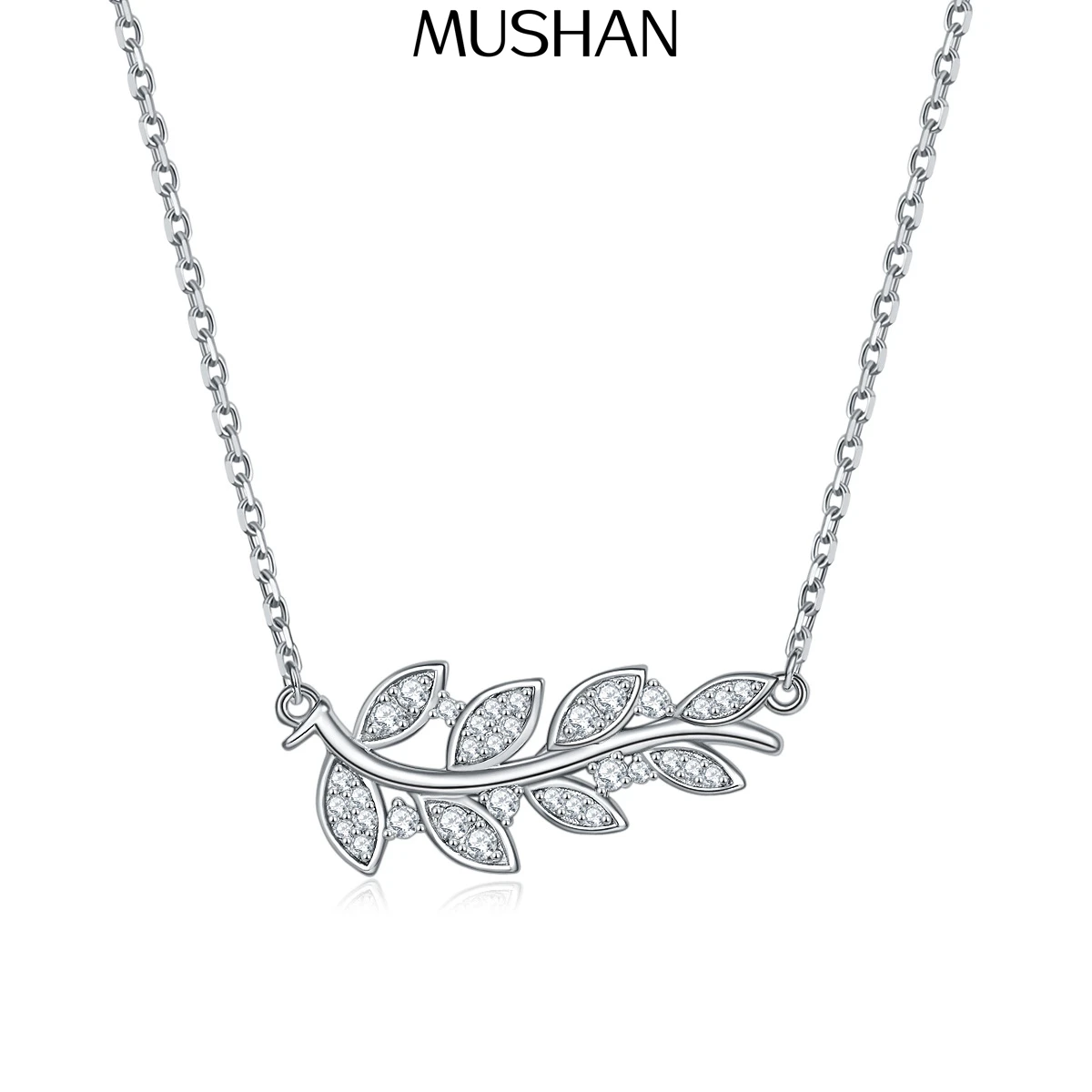 

Ювелирные изделия MuShan: Колье-подвеска из стерлингового серебра 925 пробы с бриллиантами HCD, подарок на День матери, гламурный стиль, женские украшения