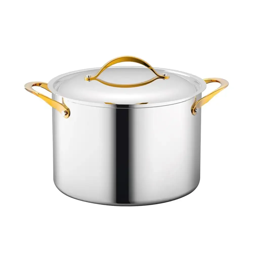 

8-Quart Stockpot with Lid - PFOA/PFOS Free Stock Pot Kitchen Cookware w/Interior Coated Prestige Ceramic Non-Stick Coating,