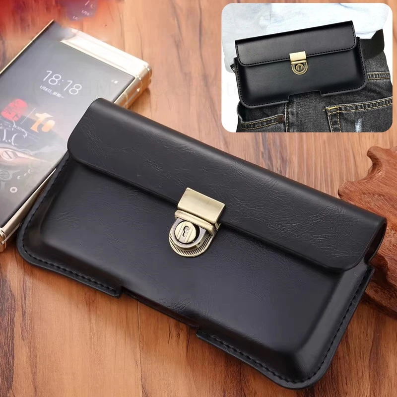 

Waist Phone Leather Case For ZTE nubia RedMagic 11 Pro Plus Phone Bag Belt Pouch Nubia Red Magic 10 Air 9S 8S 11 7S 10S Pro Plus