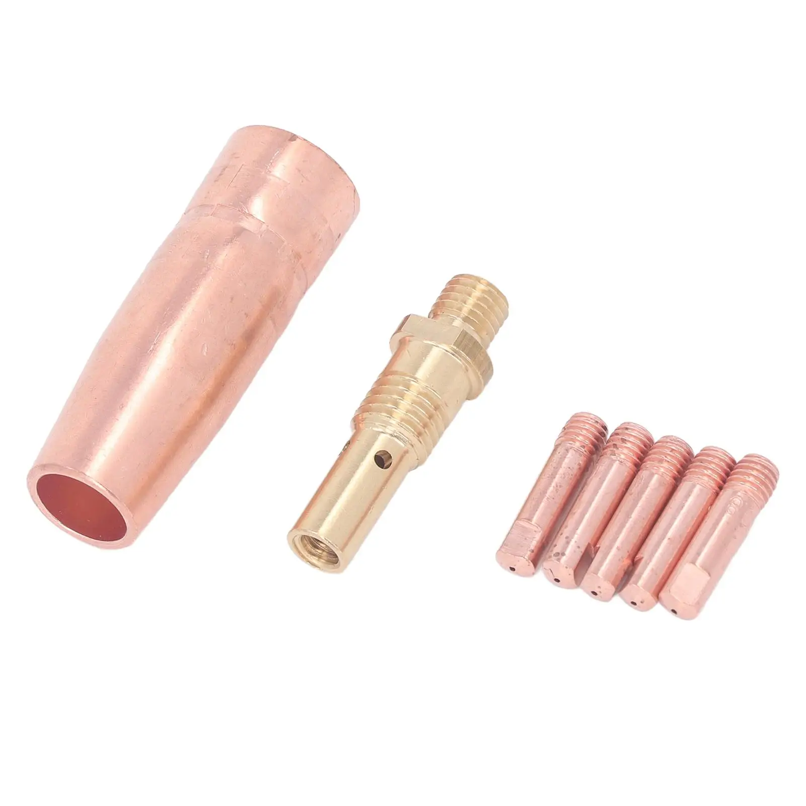 MIG Welding Torch Consumables 08mm Gas Nozzle Diffuser Contact Tips for 100l K530 Series Replacement Parts