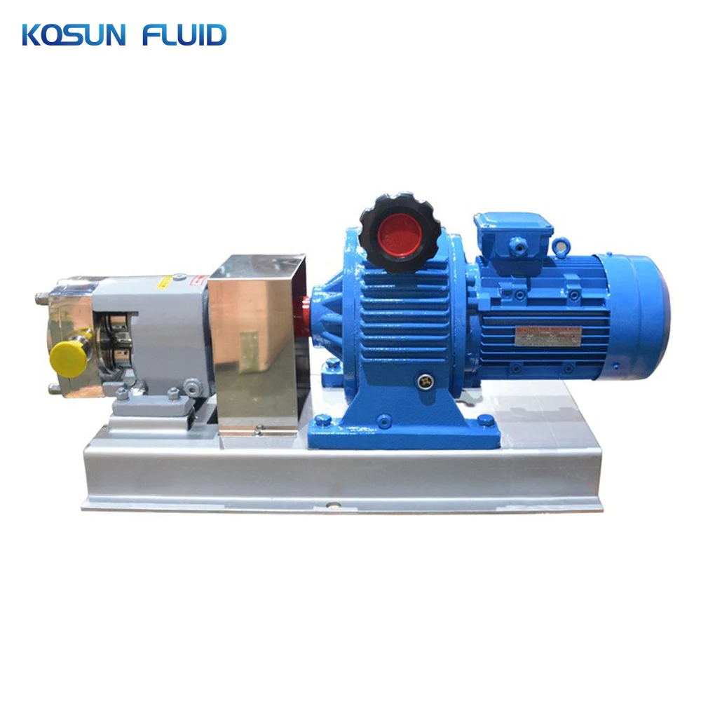 Feed Rotary Lobe Alcohol Stainless Steel Solid Transfer Pump