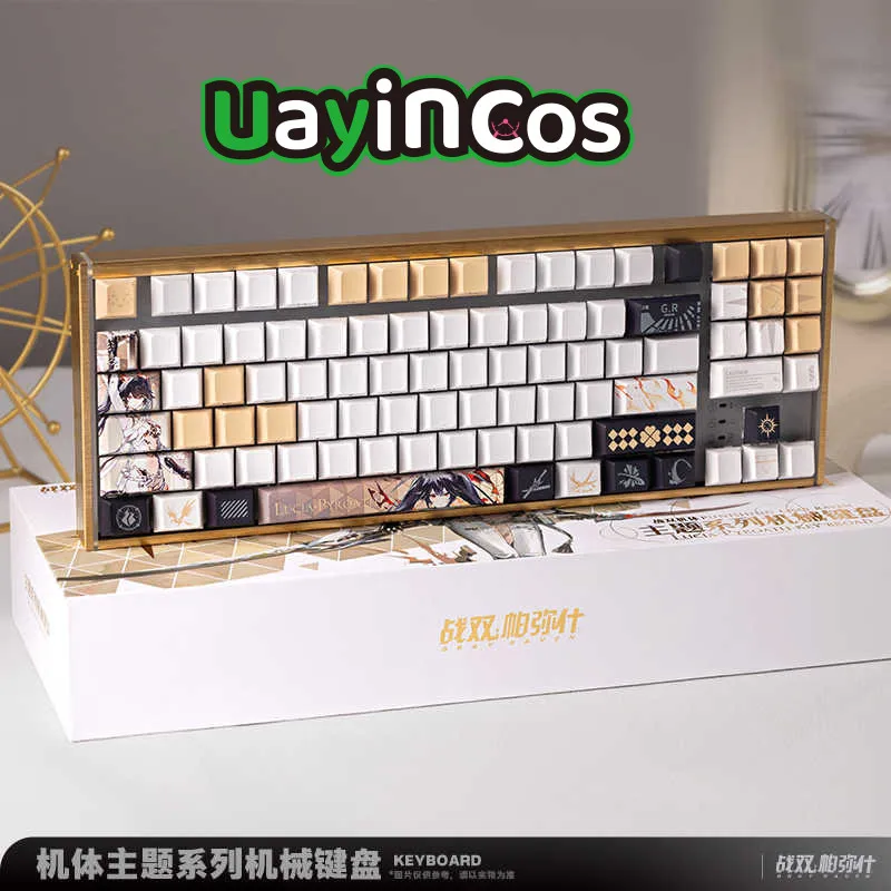 

Official PUNISHING: GRAY RAVEN Lucia Mechanical Keyboard RGB Gaming Keyboard Anime Figure Props Doll Game Accessories Toy For Ki