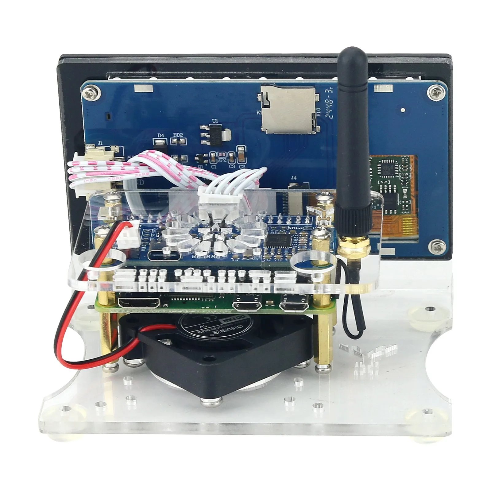 Wishcolor montado MMDVM T11W Simplex MMDVM Hotspot com tela colorida de 3,5 polegadas para modem walkie talkie digital