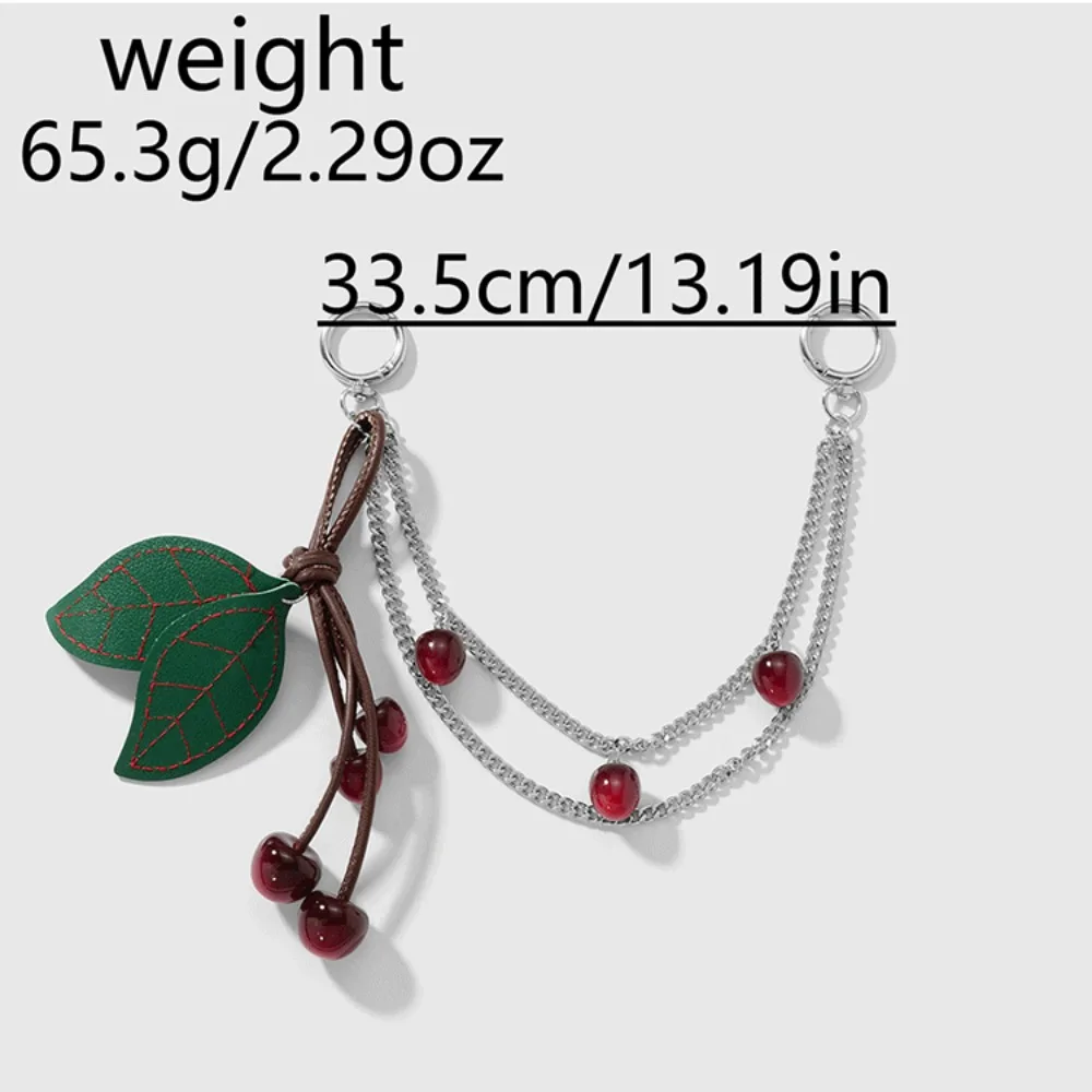 

Multifunction DIY Cherry Bag Pendant Y2k Metal Chain Charm Bag Accessory Fashion Key Chain Bag Chain Charms Women
