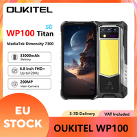 Oukitel WP100 Titan 5G Rugged Phone 16GB+512GB 33000mAh 66W NFC 200MP Camera Cell Phone Built-in Projector Camping Light