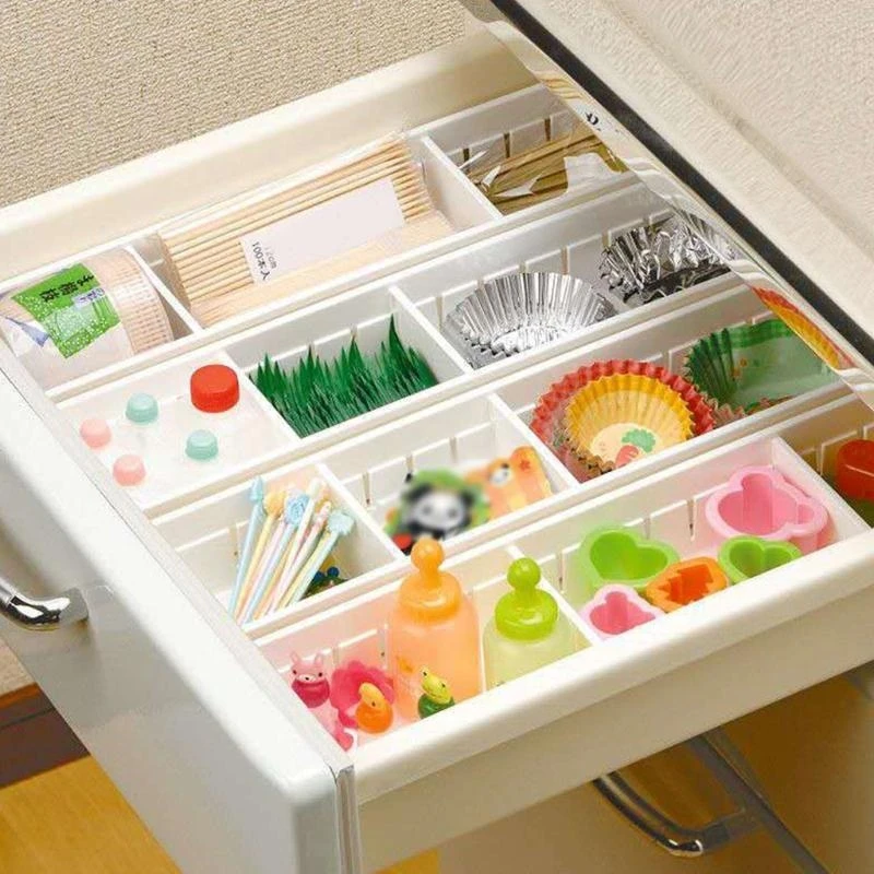 

Adjustable Desk Drawer Organizer Cabinet Dividers Storage Box Bin Partition Baffle for Case Tray for Home Bathroom top sale