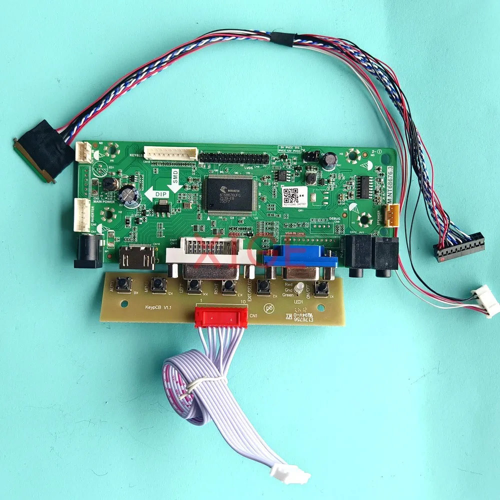 

Kit Driver Controller Board For B156HW02 V1/V3/V5 B156HW03 V0 VGA DVI Laptop Screen 15.6" 1920x1080 HDMI-Compatible 40-Pin LVDS